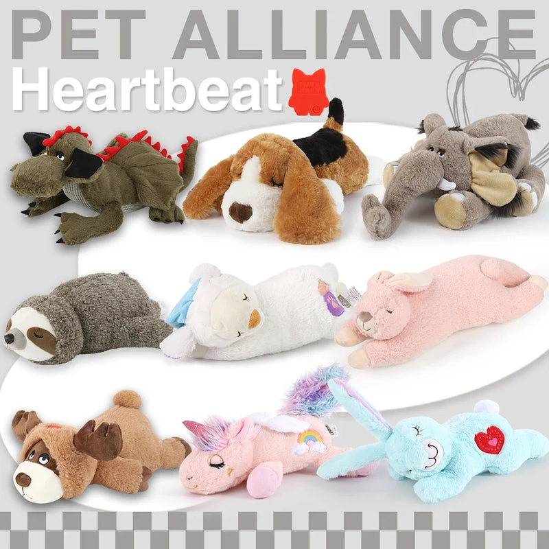 Heartbeat Plush Dog Toy – Calming Snuggle Companion for Puppies and Anxious Dogs
