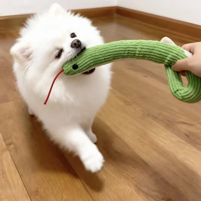 16.5 Inches Dog Toy Snake Interactive Toy Kitten Kick Toy Interactive Pet Toy for Indoor Cats Pet Supplies